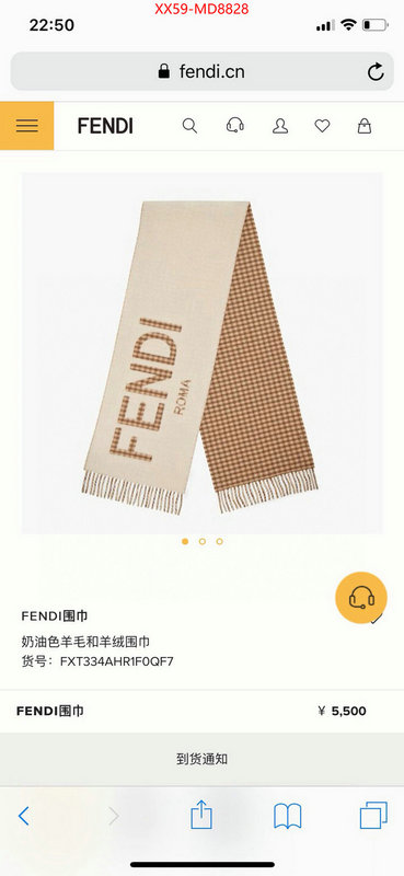 Scarf-Fendi,replcia cheap from china , ID: MD8828,$: 59USD