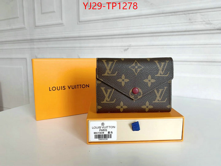 LV Bags(4A)-Wallet,ID: TP1278,$: 29USD