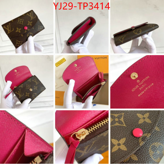 LV Bags(4A)-Wallet,ID: TP3414,$: 29USD
