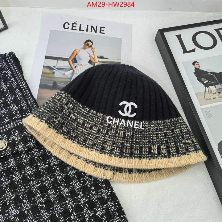 Cap (Hat)-Chanel,what's the best to buy replica , ID: HW2984,$: 29USD