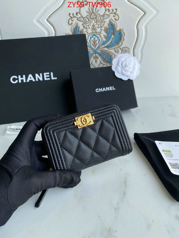 Chanel Bags(TOP)-Wallet-,ID: TW906,$: 59USD