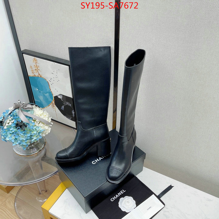 Women Shoes-Chanel,what best replica sellers , ID: SA7672,$: 195USD