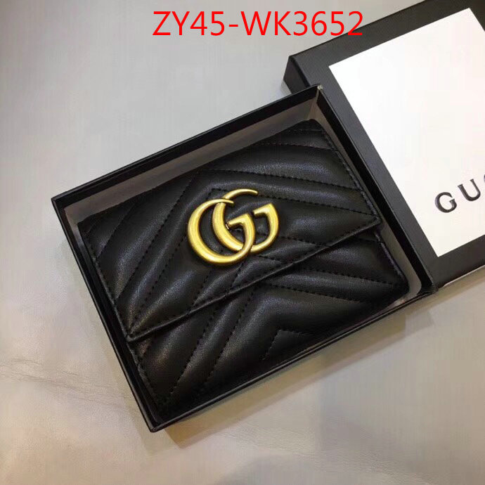 Gucci Bags(4A)-Wallet-,ID: WK3652,$:45USD