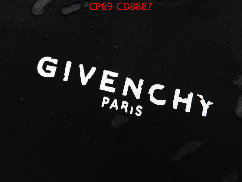 Clothing-Givenchy,2023 aaaaa replica customize ,ID: CD8887,$: 69USD