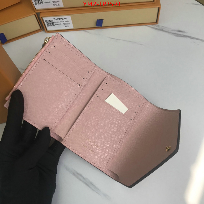 LV Bags(4A)-Wallet,ID: TP3593,$: 42USD