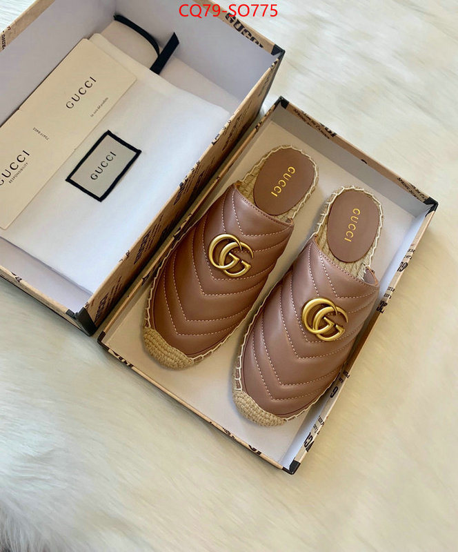 Women Shoes-Gucci,top fake designer , ID: SO775,$: 79USD