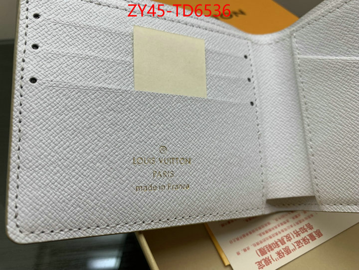 LV Bags(4A)-Wallet,replica for cheap ,ID: TD6536,$: 45USD