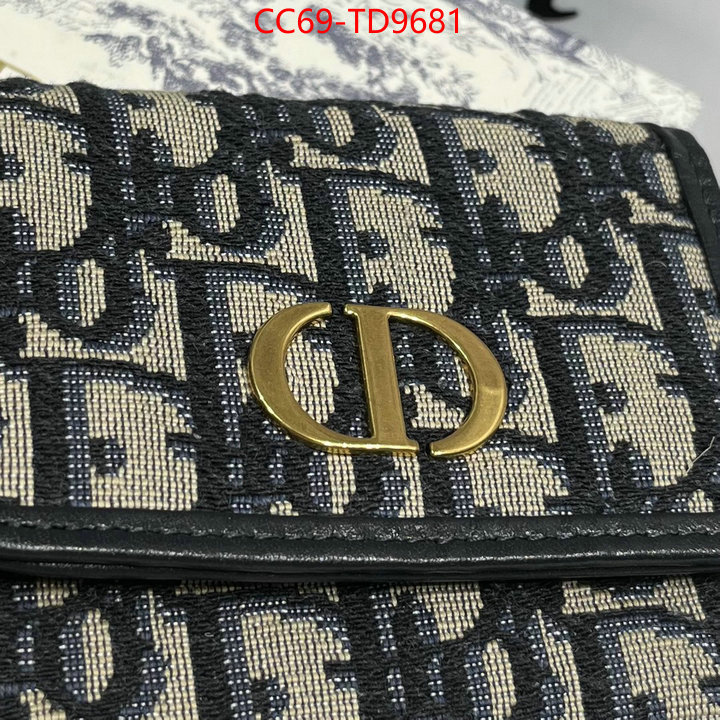 Dior Bags(TOP)-Wallet-,ID: TD9681,$: 69USD