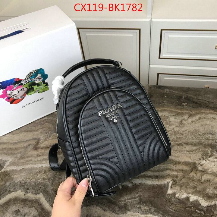 Prada Bags(4A)-Backpack-,buy best quality replica ,ID: BK1782,$:119USD