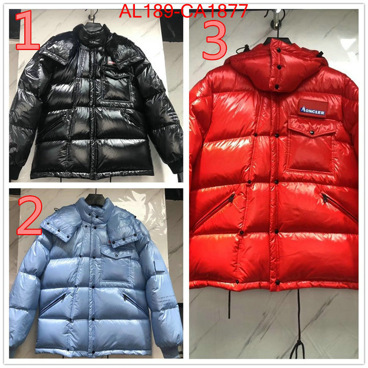 Down jacket Men-Moncler,new designer replica , ID: CA1877,$: 189USD