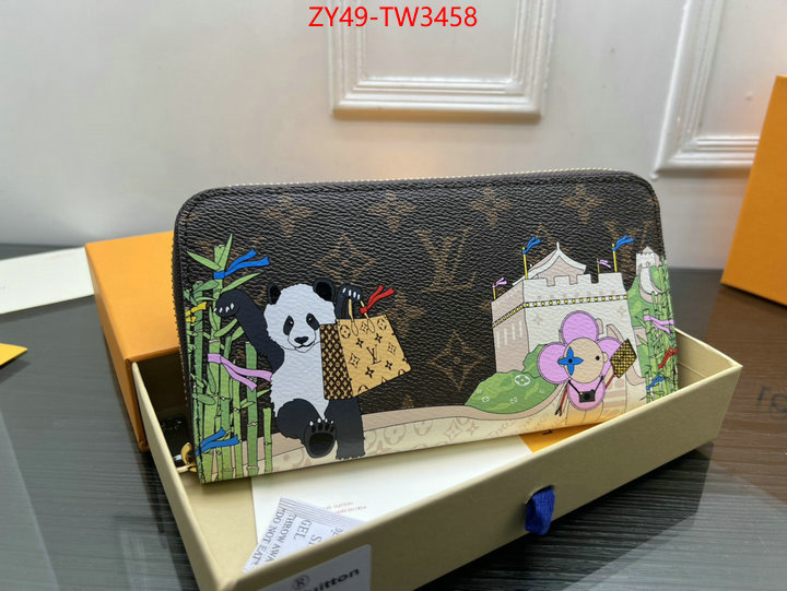 LV Bags(4A)-Wallet,wholesale 2023 replica ,ID: TW3458,$: 49USD