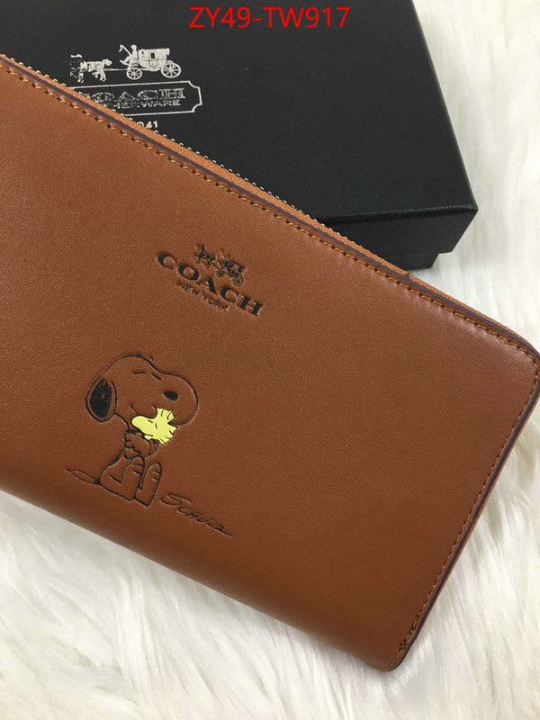 Coach Bags(4A)-Wallet,what's best ,ID: TW917,$: 49USD