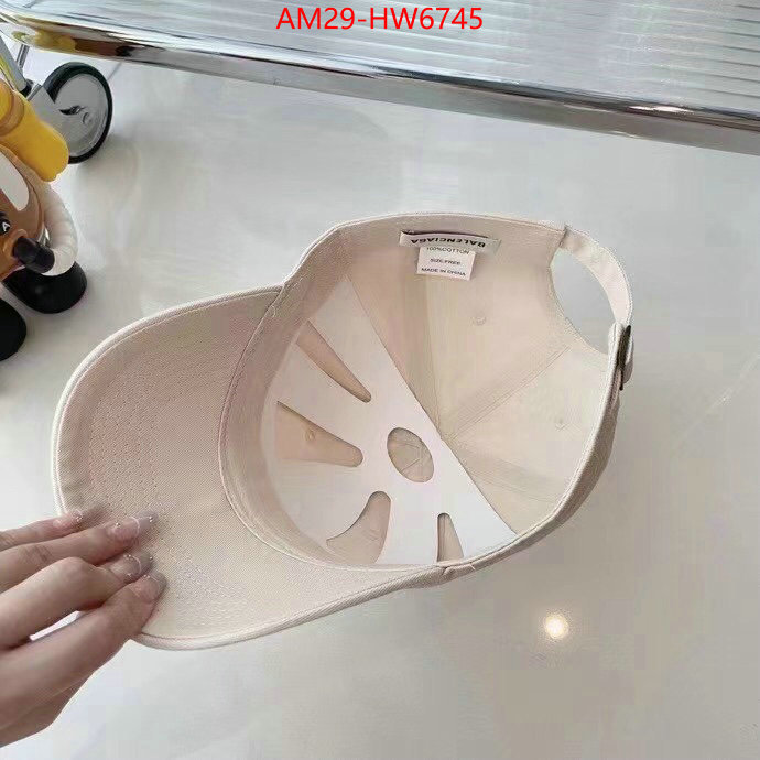 Cap (Hat)-Balenciaga,the most popular , ID: HW6745,$: 29USD