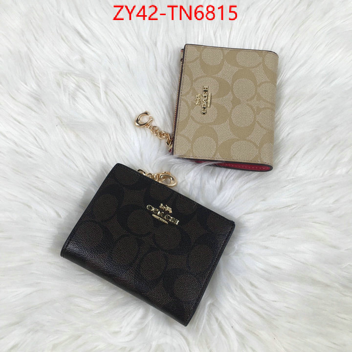 Coach Bags(4A)-Wallet,aaaaa+ class replica ,ID: TN6815,$: 42USD