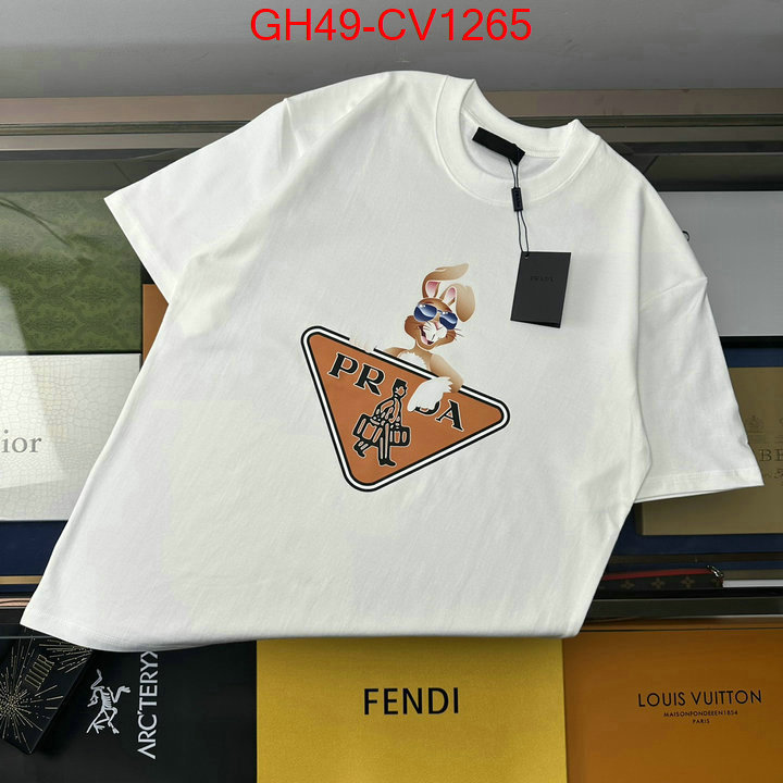 Clothing-Prada,shop cheap high quality 1:1 replica , ID: CV1265,$: 49USD