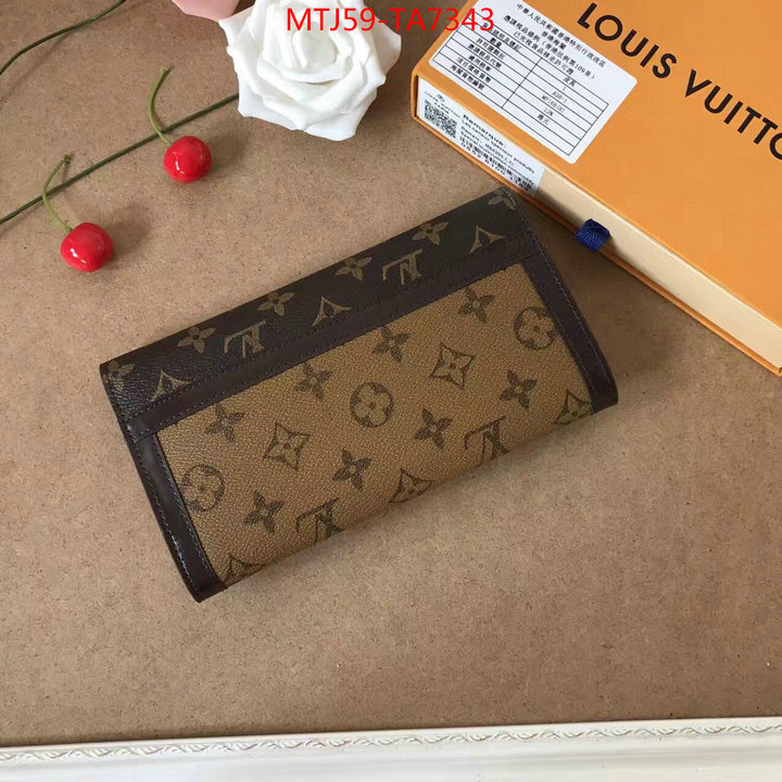 LV Bags(4A)-Wallet,ID: TA7343,$: 59USD