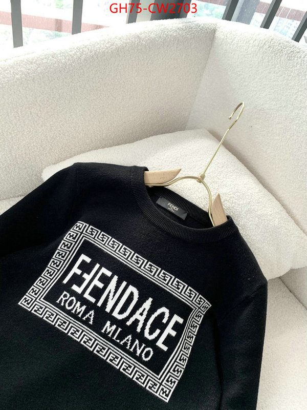 Clothing-Fendi,best website for replica , ID: CW2703,$: 75USD