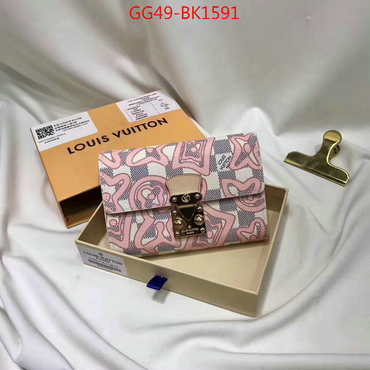 LV Bags(4A)-Wallet,ID: BK1591,$:49USD