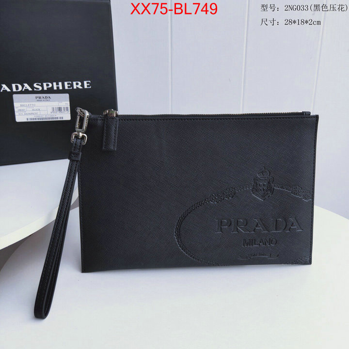 Prada Bags(TOP)-Clutch-,ID: BL749,$:75USD