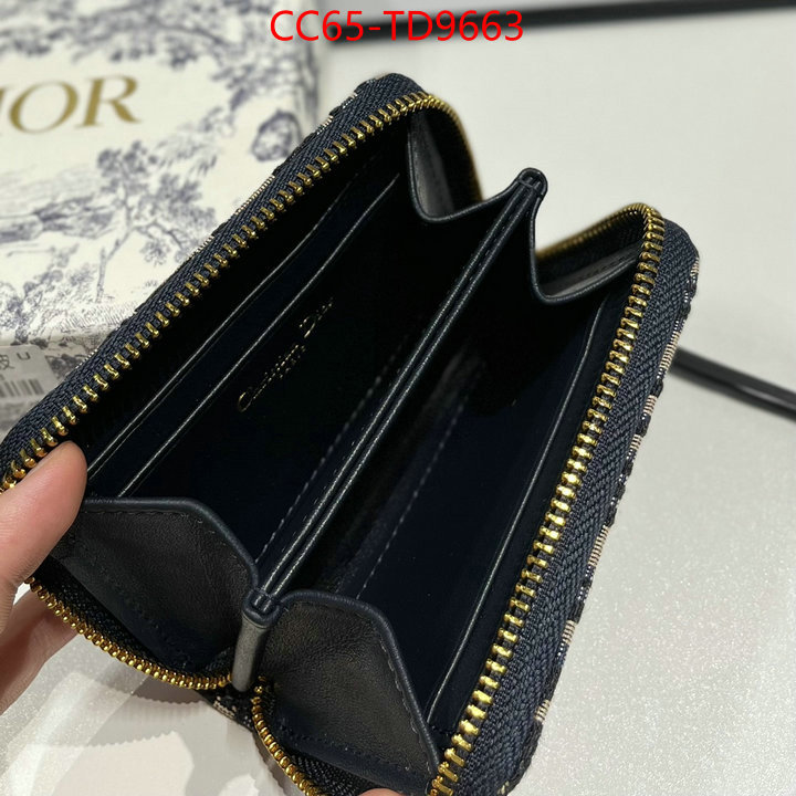 Dior Bags(TOP)-Wallet-,ID: TD9663,$: 65USD