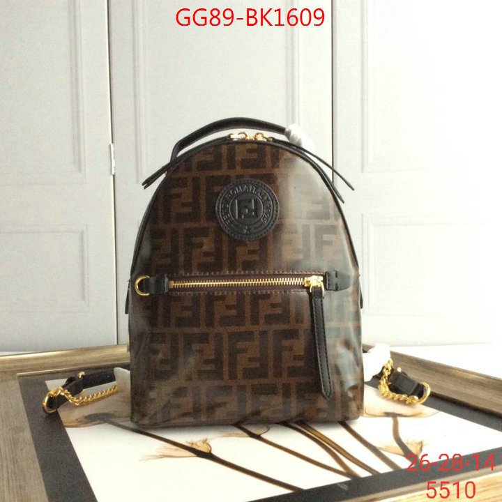 Fendi Bags(4A)-Backpack-,high quality designer replica ,ID: BK1609,$:89USD