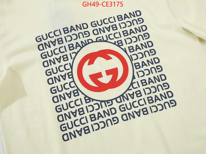 Clothing-Gucci,replica aaaaa designer , ID: CE3175,$: 49USD