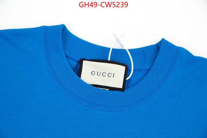 Clothing-Gucci,what 1:1 replica , ID: CW5239,$: 49USD