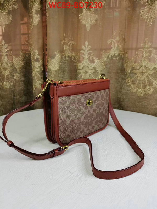 Coach Bags(4A)-Diagonal,what is a 1:1 replica ,ID: BD7230,$: 89USD