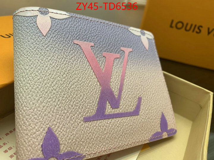 LV Bags(4A)-Wallet,replica for cheap ,ID: TD6536,$: 45USD