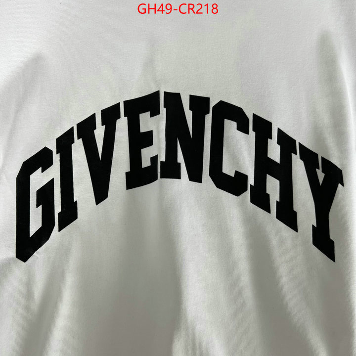 Clothing-Givenchy,buy best quality replica ,ID: CR218,$: 49USD