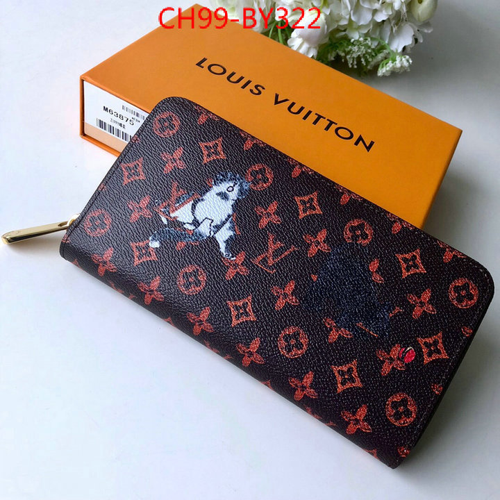 LV Bags(TOP)-Wallet,ID: BY322,$:99USD