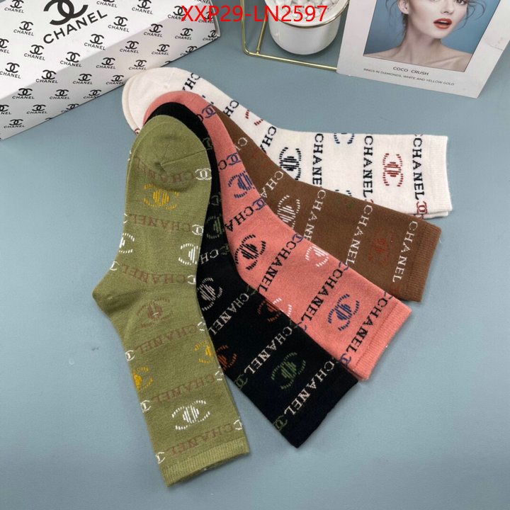 Sock-Chanel,buy first copy replica , ID: LN2597,$: 29USD