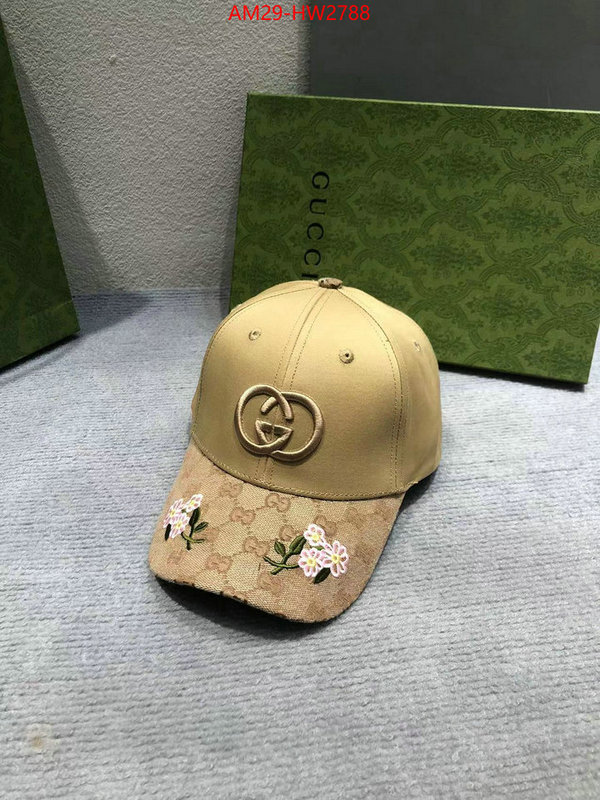 Cap (Hat)-Gucci,customize the best replica , ID: HW2788,$: 29USD