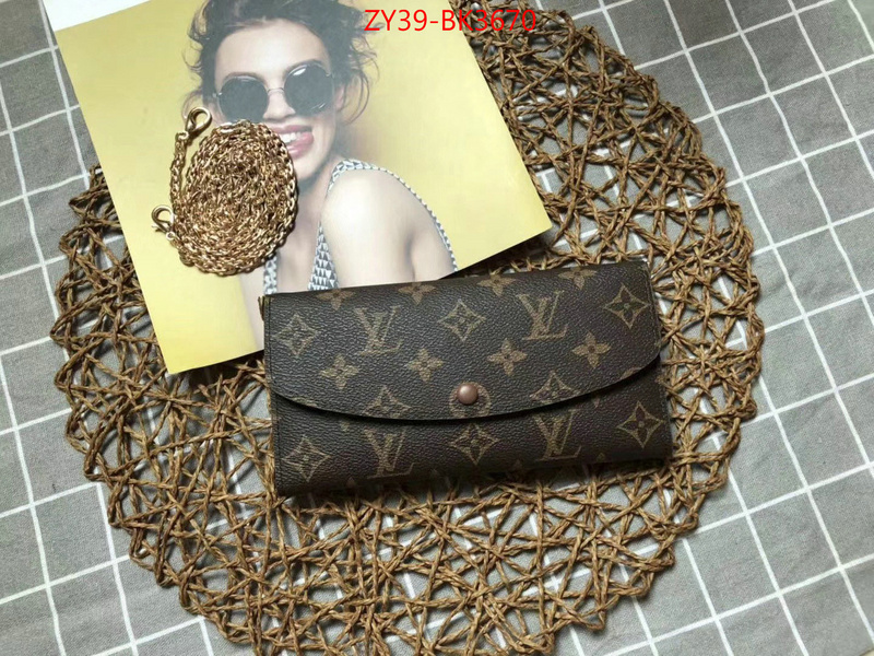 LV Bags(4A)-Wallet,high quality designer replica ,ID: BK3670,$:39USD