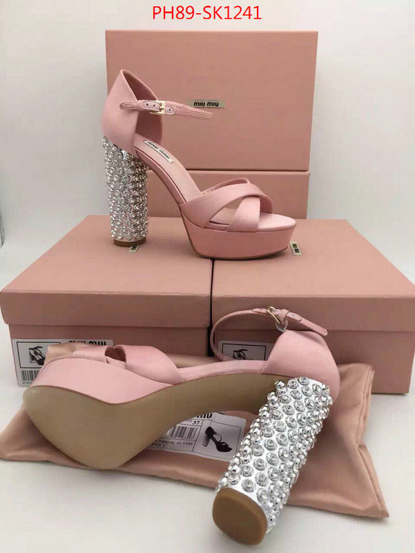 Women Shoes-Miu Miu,top quality fake ,first copy , ID: SK1241,$:89USD