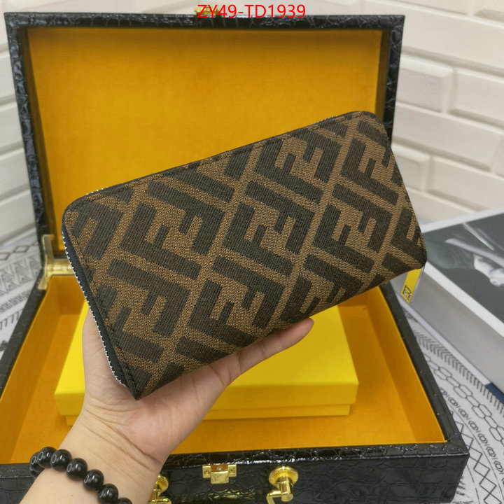 Fendi Bags(4A)-Wallet-,top perfect fake ,ID: TD1939,$: 49USD