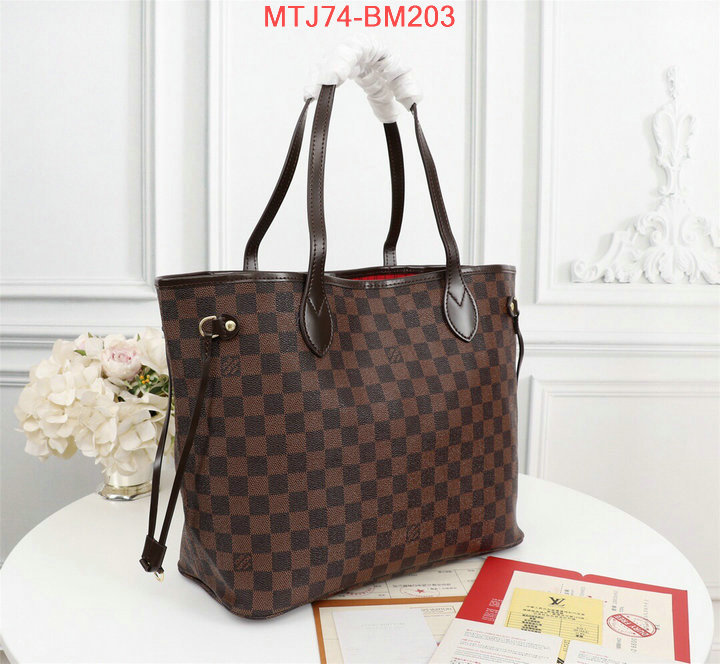LV Bags(4A)-Neverfull-,the quality replica ,ID: BM203,$:74USD