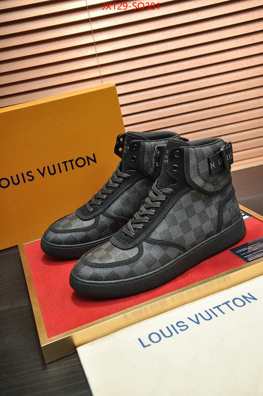 Men Shoes-LV,fake , ID: SO381,$: 129USD