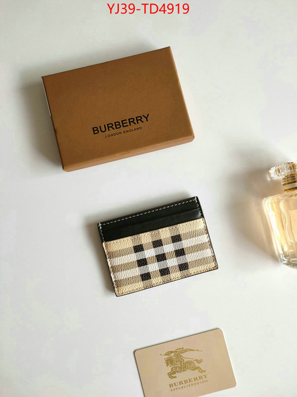 Burberry Bags(4A)-Wallet,best knockoff ,ID: TD4919,$: 39USD