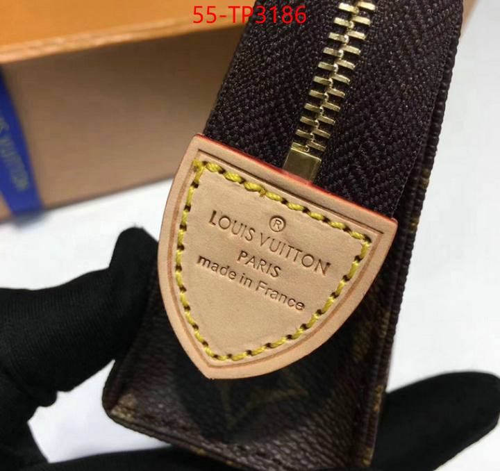 LV Bags(TOP)-Wallet,ID: TP3186,$: 55USD