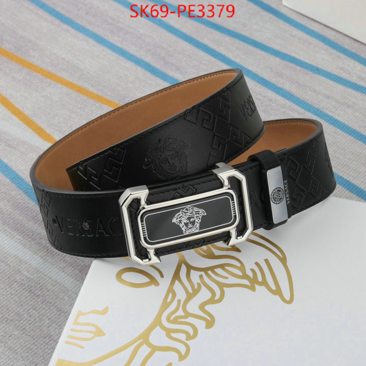 Belts-Versace,luxury cheap , ID: PE3379,$: 69USD