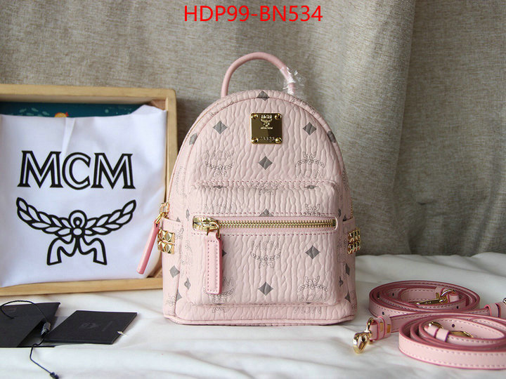 MCM Bags(TOP)-Backpack-,ID: BN534,$: 99USD