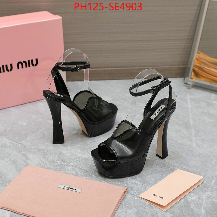 Women Shoes-Miu Miu,high quality designer replica , ID: SE4903,$: 125USD