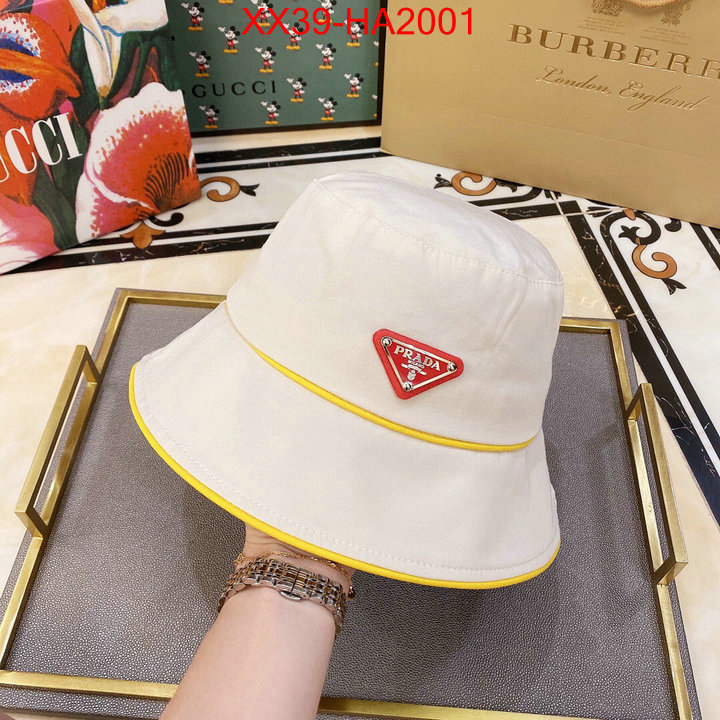 Cap (Hat)-Prada,replica aaaaa+ designer , ID:HA2001,$: 39USD
