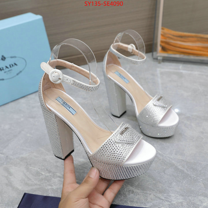 Women Shoes-Prada,mirror quality , ID: SE4090,$: 135USD