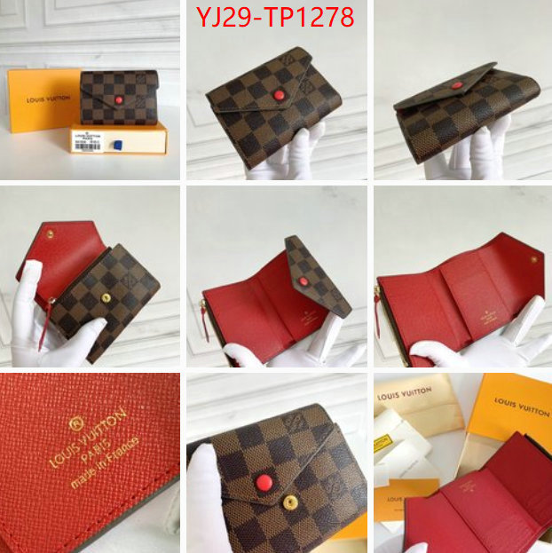 LV Bags(4A)-Wallet,ID: TP1278,$: 29USD