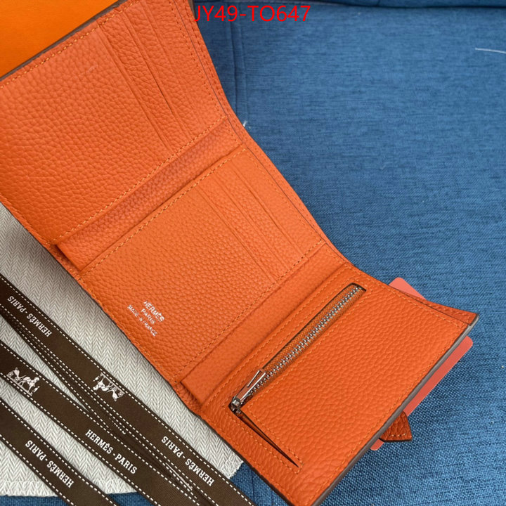 Hermes Bags(4A)-Wallet-,replica 1:1 high quality ,ID: TO647,$: 49USD