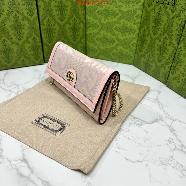 Gucci Bags(4A)-Wallet-,luxury cheap replica ,ID: TE3433,$: 59USD