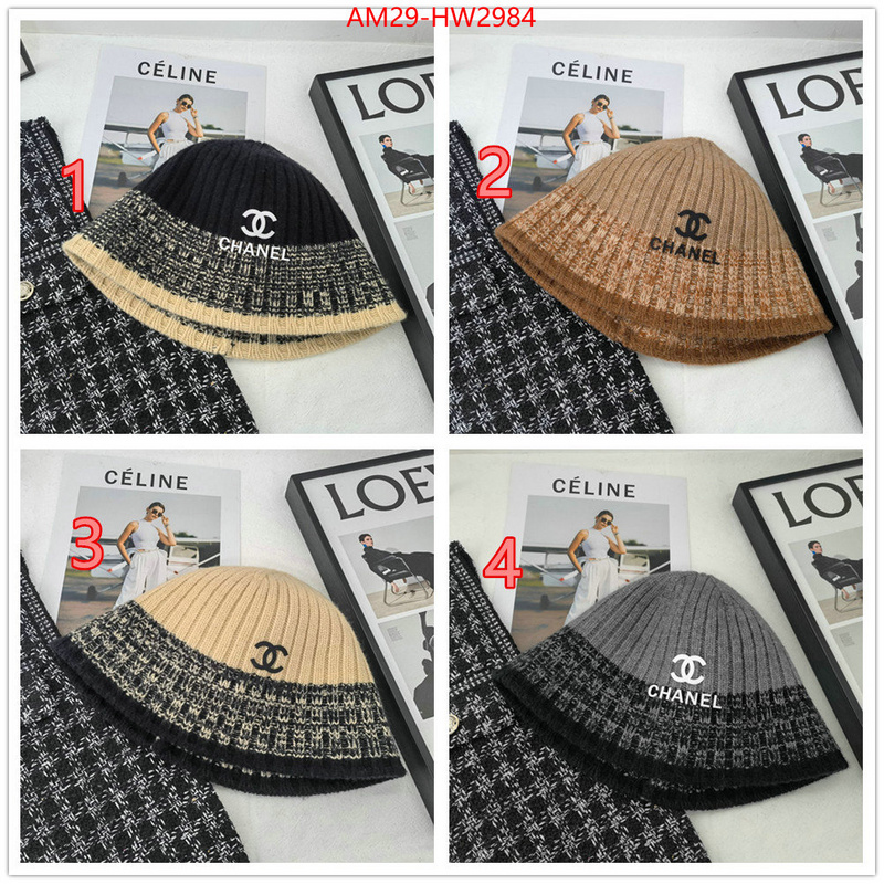 Cap (Hat)-Chanel,what's the best to buy replica , ID: HW2984,$: 29USD