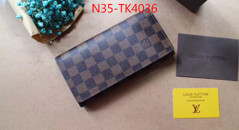 LV Bags(4A)-Wallet,ID: TK4036,$: 35USD